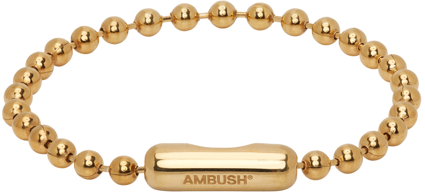 AMBUSH GOLD BALL CHAIN BRACELET