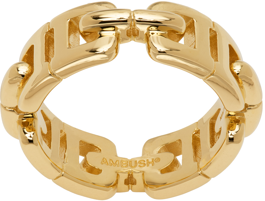 Ambush A-chain Sterling Silver Ring In Gold