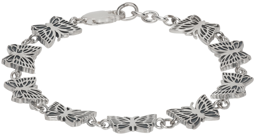 Ssense Donna Accessori Gioielli Bracciali Silver Boule Flexible Cuff Bracelet 