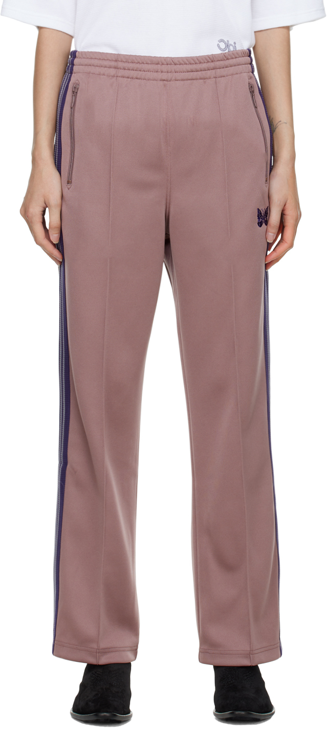 NEEDLES Pink Embroidered Lounge Pants