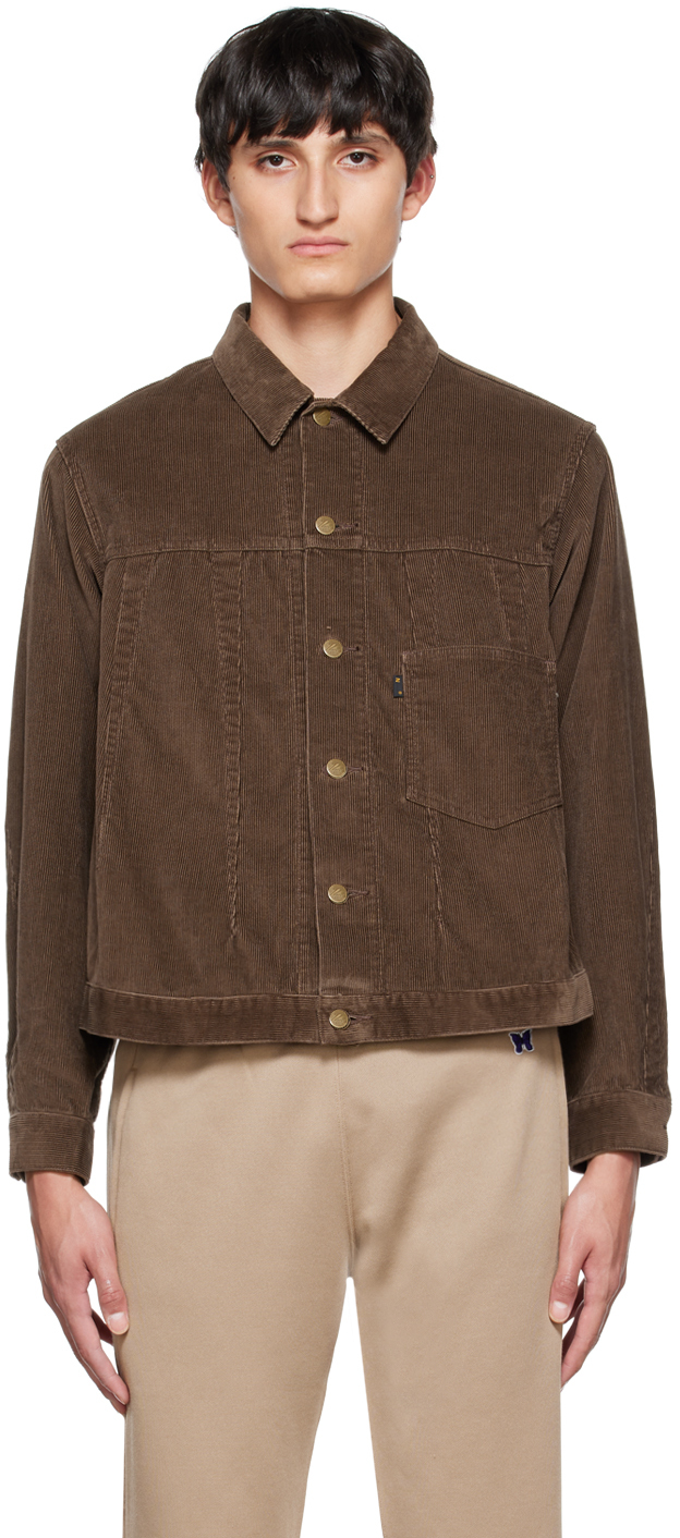 Needles Buttoned Corduroy Jacket In Brown | ModeSens