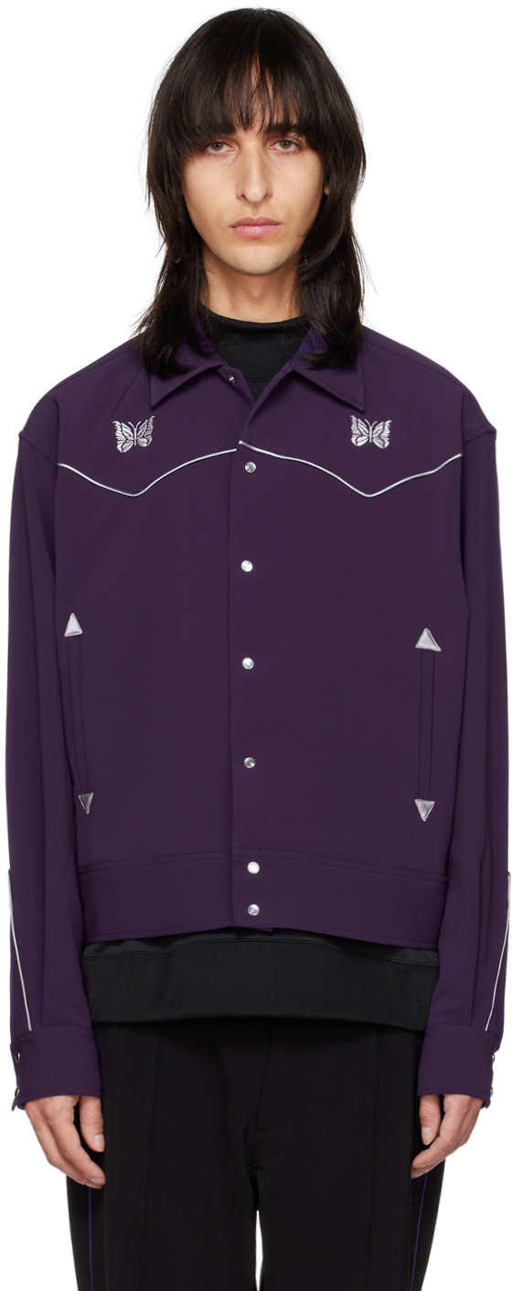 Purple Piping Cowboy Jacket by NEEDLES on Sale