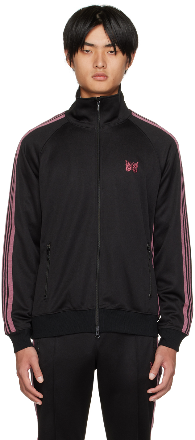 Black Smooth Track Jacket by NEEDLES on Sale
