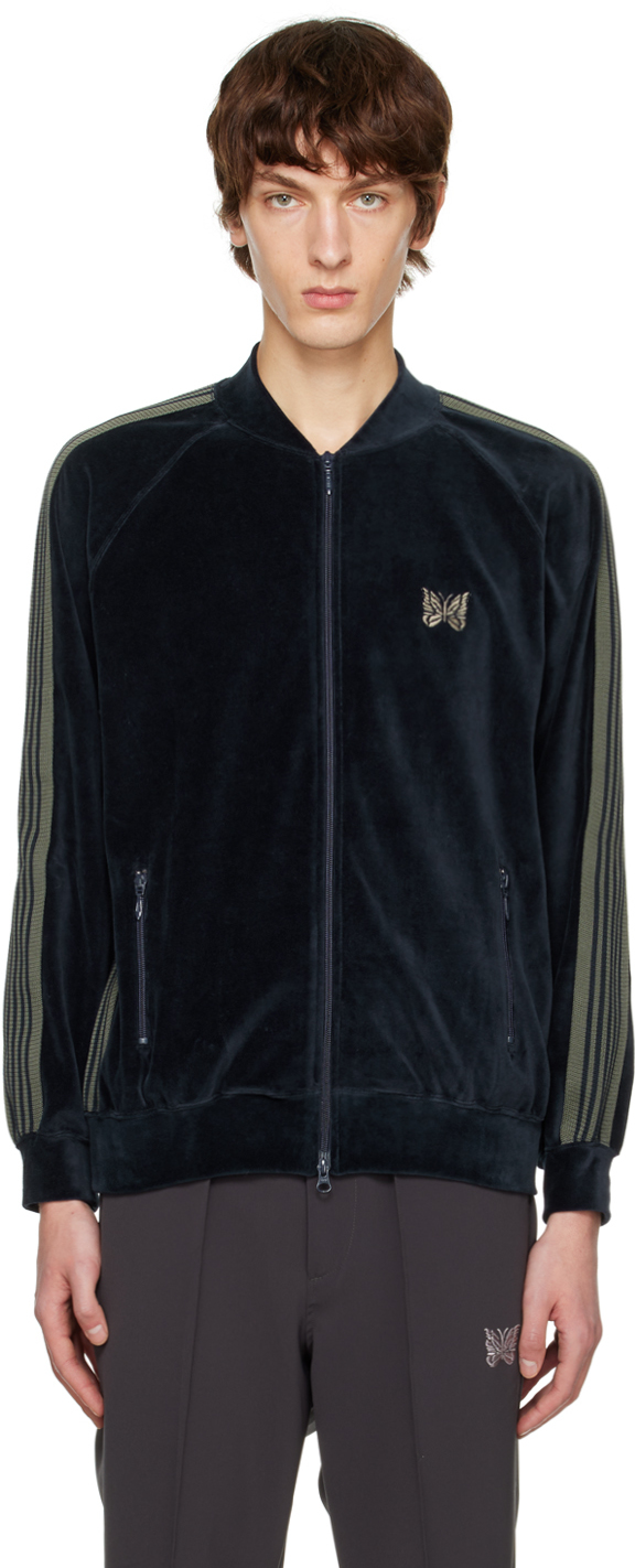 Navy R.C. Track Jacket by NEEDLES on Sale