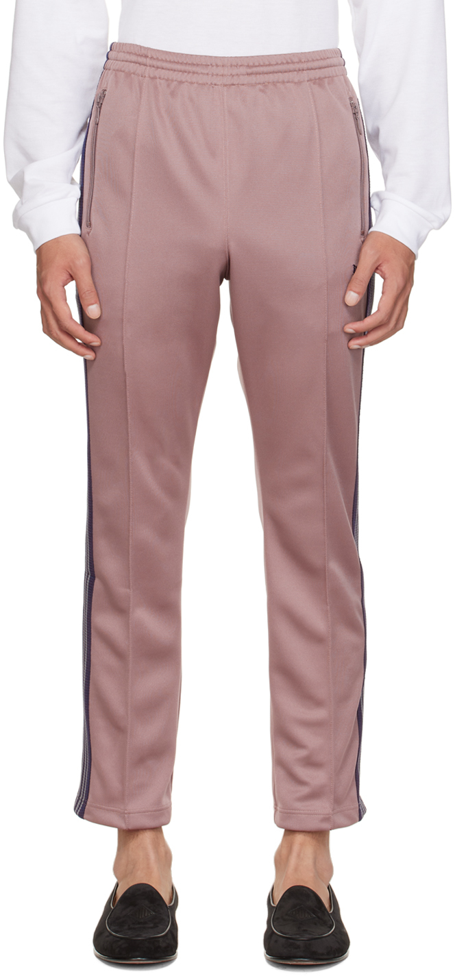 Taupe Narrow Track Pants by NEEDLES on Sale