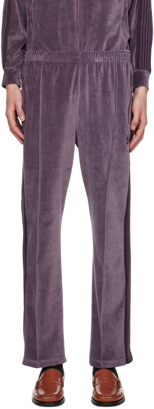 Purple Narrow Track Pants by NEEDLES on Sale