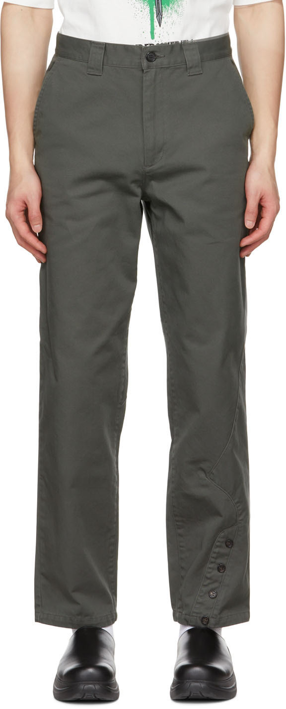 Undercoverism Gray Paneled Trousers