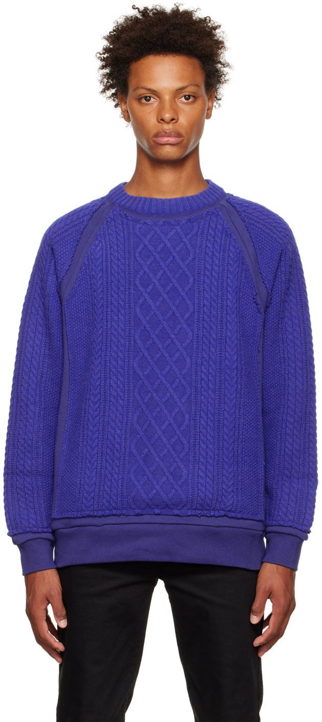 Undercoverism Blue Crewneck Sweater