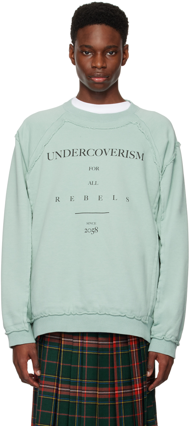 Undercoverism Green Raw Edge Sweatshirt