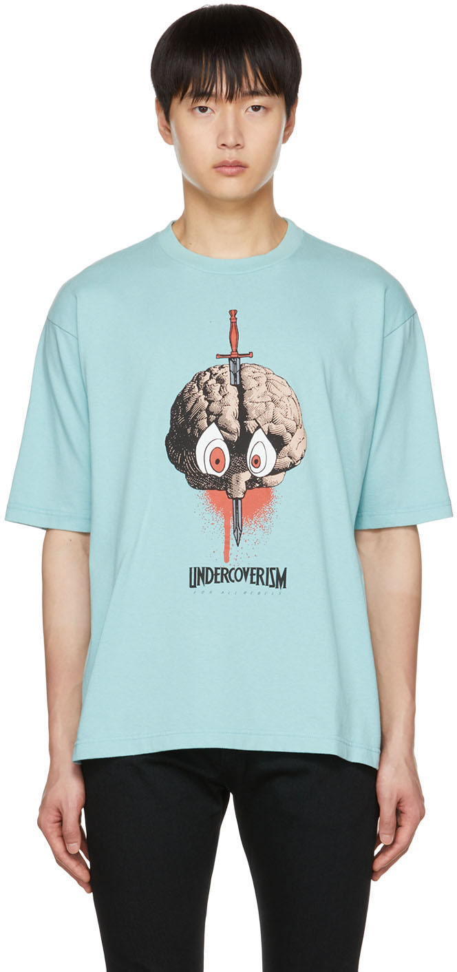 Undercoverism Blue Graphic Print T-Shirt