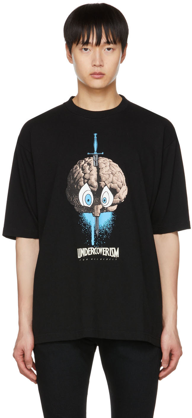 Undercoverism Black Graphic Print T-Shirt
