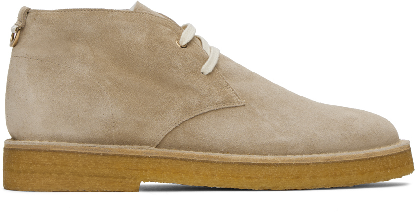 Beige Chukka Desert Boots