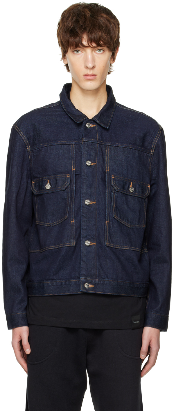 Navy Utility Denim Jacket