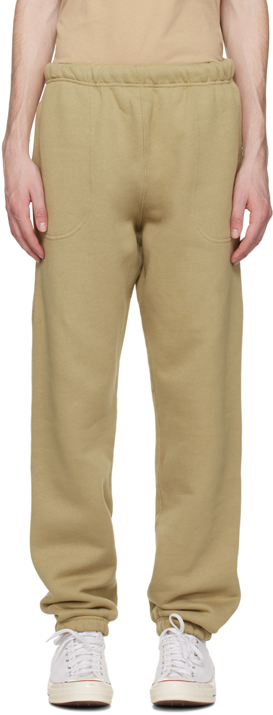Tan Relaxed-Fit Lounge Pants