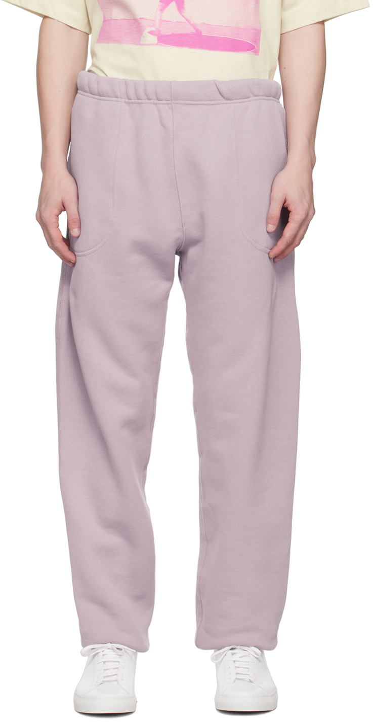 Purple Relaxed-Fit Lounge Pants