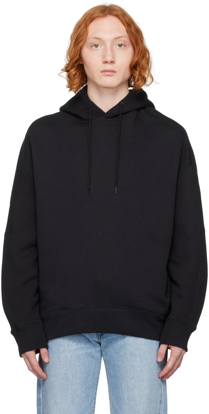 Black Relaxed-Fit Hoodie