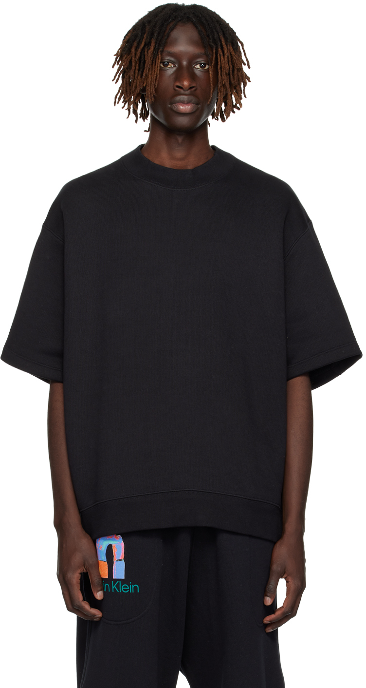Calvin Klein Black Standards T-shirt In Black Beauty-001bae