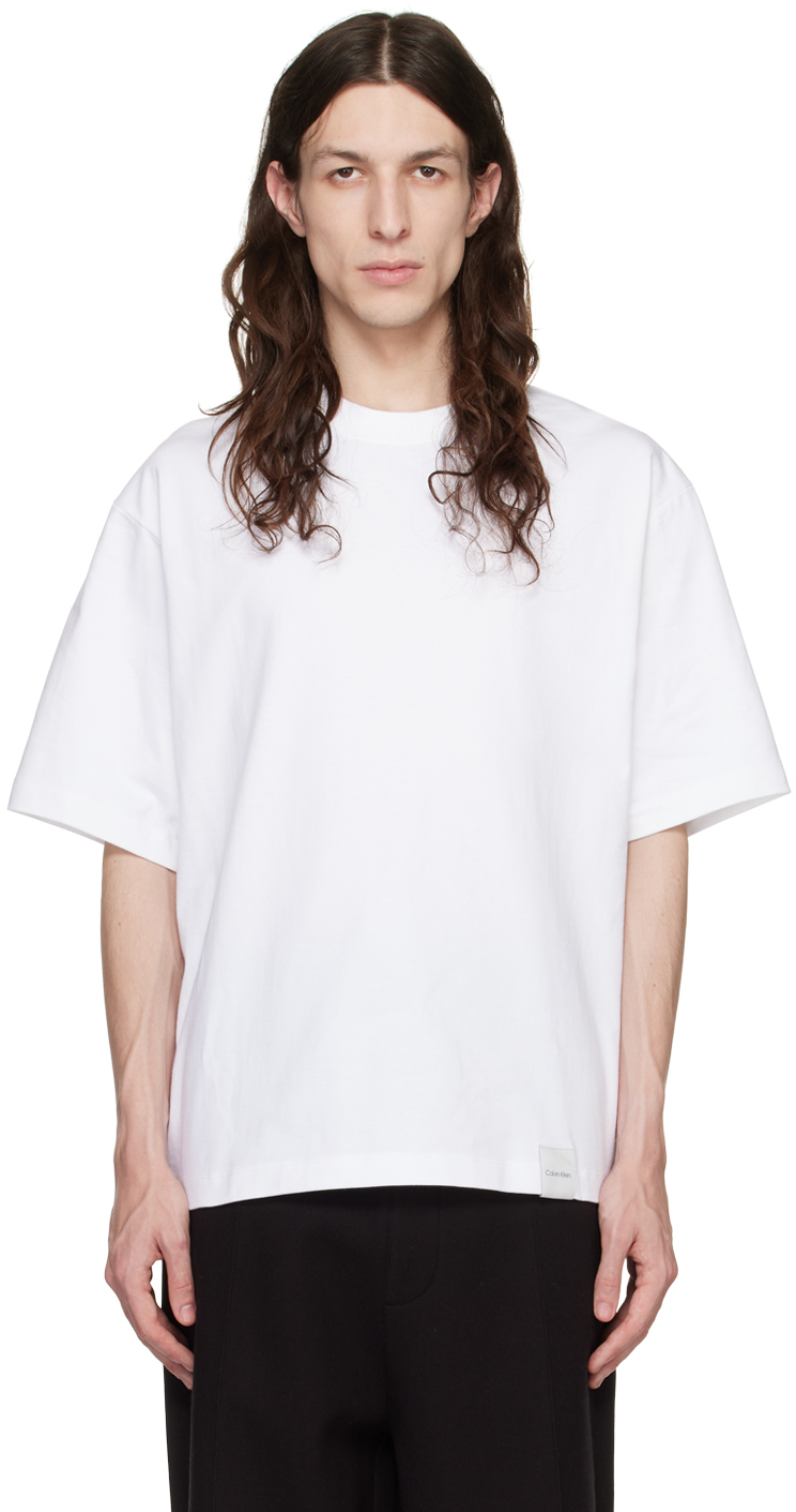 Shop Calvin Klein White Relaxed T-shirt In Brilliant White-540y