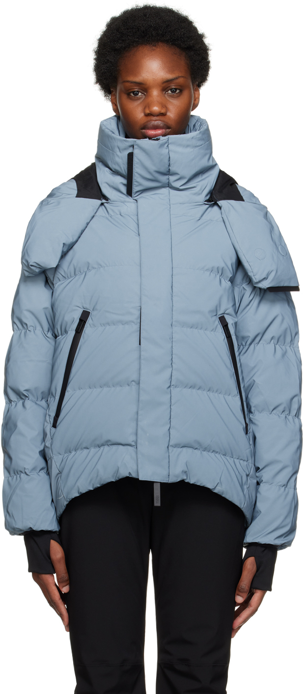 Templa Blue Reflective Down Jacket In Reflective Blue