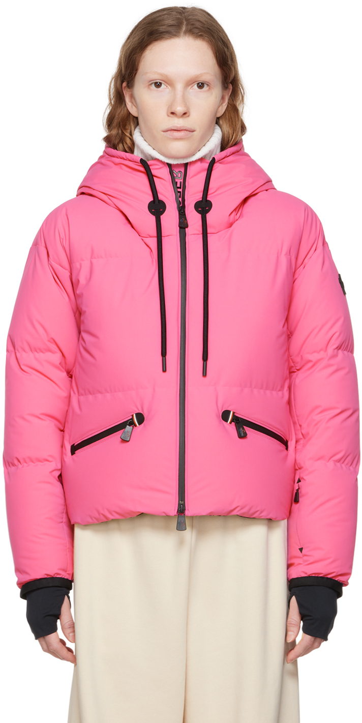 Moncler Grenoble: Pink Allesaz Down Jacket | SSENSE