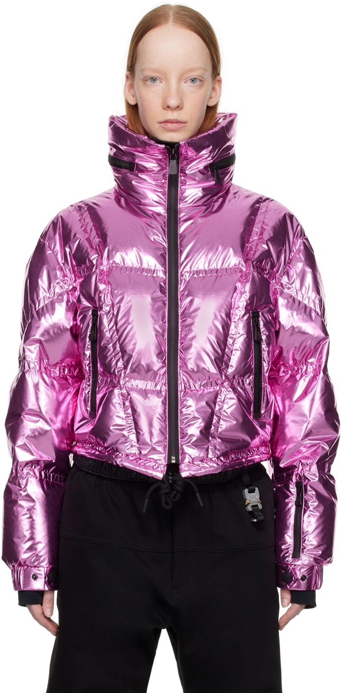 Moncler Grenoble: Pink Valsorey Down Jacket | SSENSE