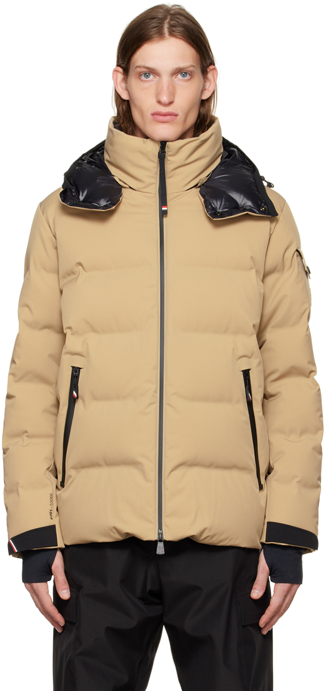 Beige Patch Down Jacket