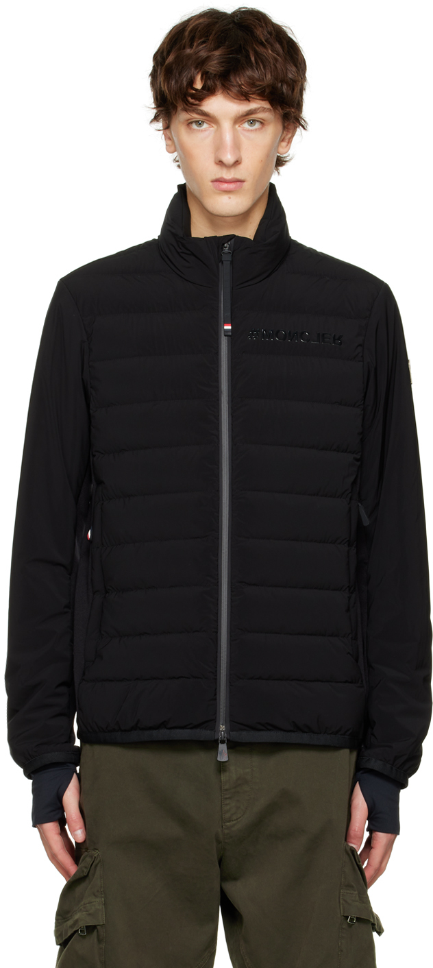 Moncler Crepol Quilted Padded Jacket In Black