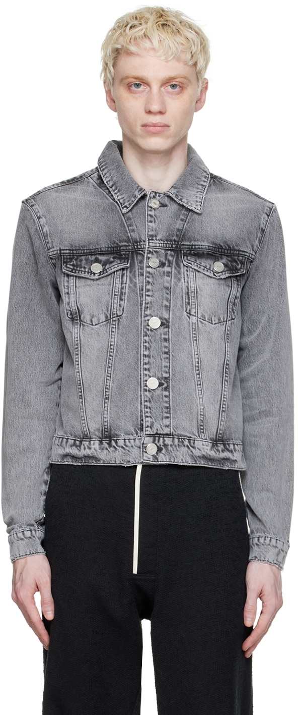 zihinsel Daha az grey denim jacket mens 