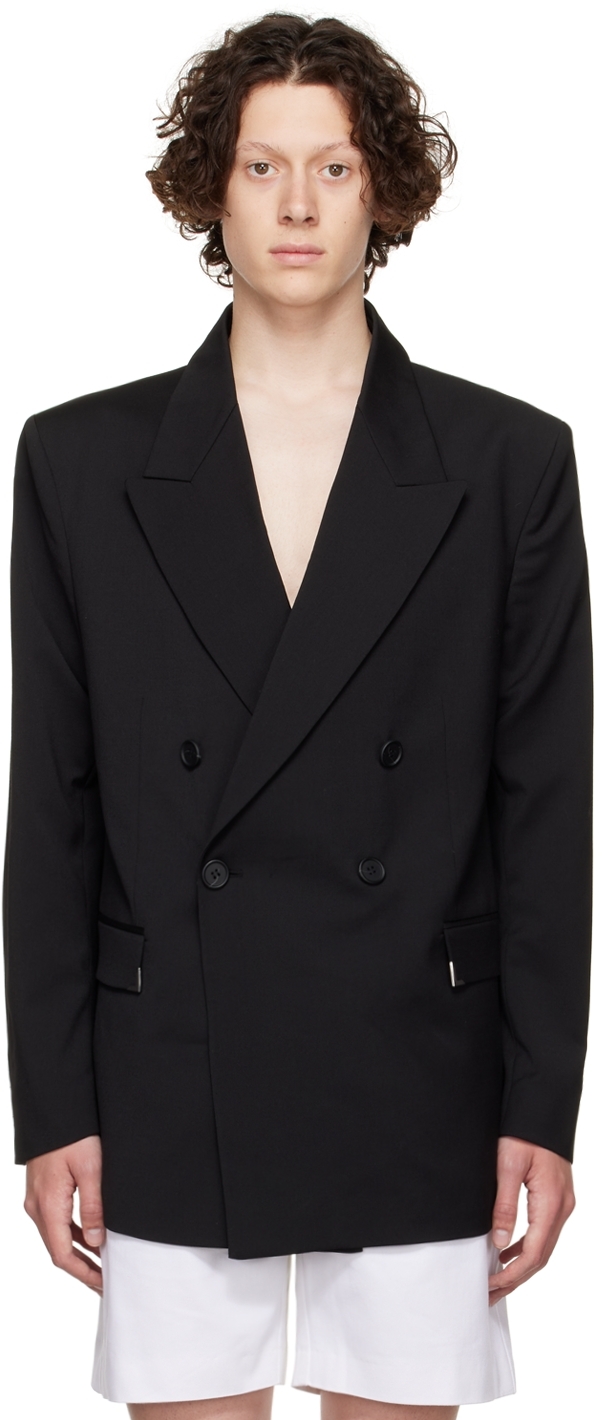 Han Kjobenhavn: Black Boxy Suit Blazer | SSENSE