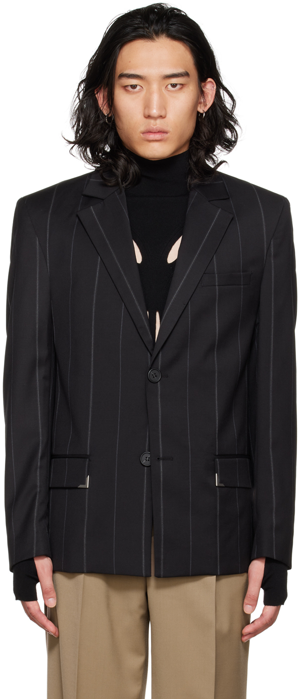 Han Kjobenhavn: Black Single Suit Blazer | SSENSE UK