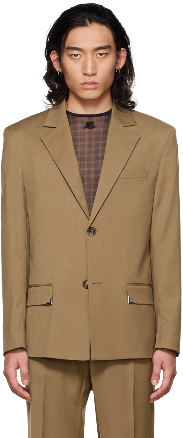 Han Kjobenhavn Brown Single Suit Blazer