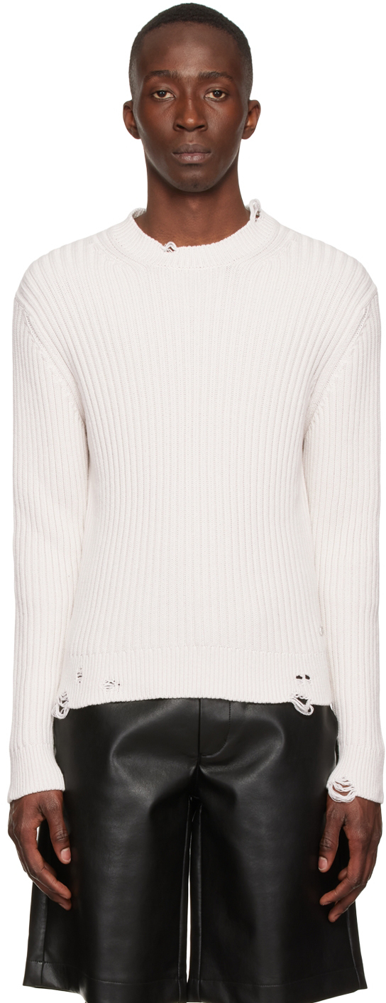 Off-White Cotton Sweater