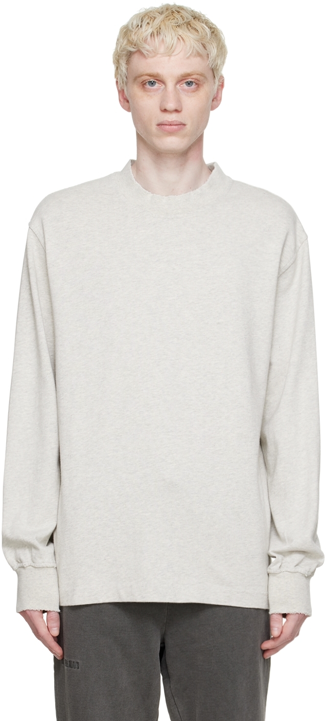 Han Kjobenhavn Gray Cotton Long Sleeve T-shirt