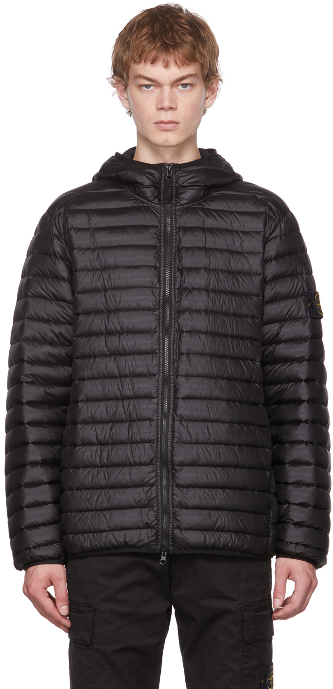 Black Quilted Down Jacket