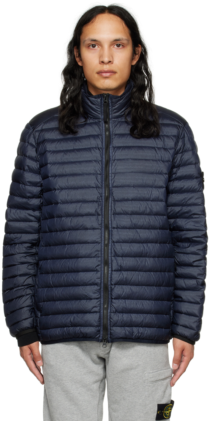 Navy Real Down Jacket