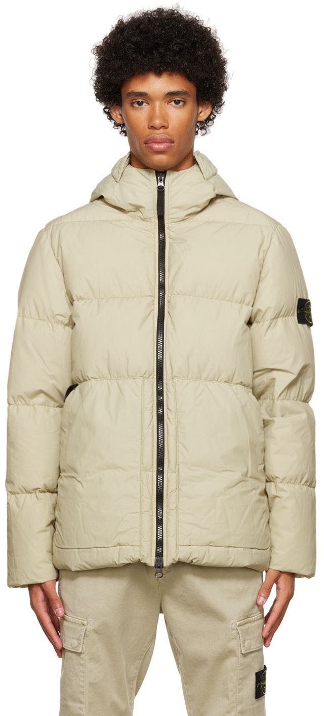 Stone Island Hooded Jacket in Red Mens Jackets Stone Island Jackets for Men Blue 