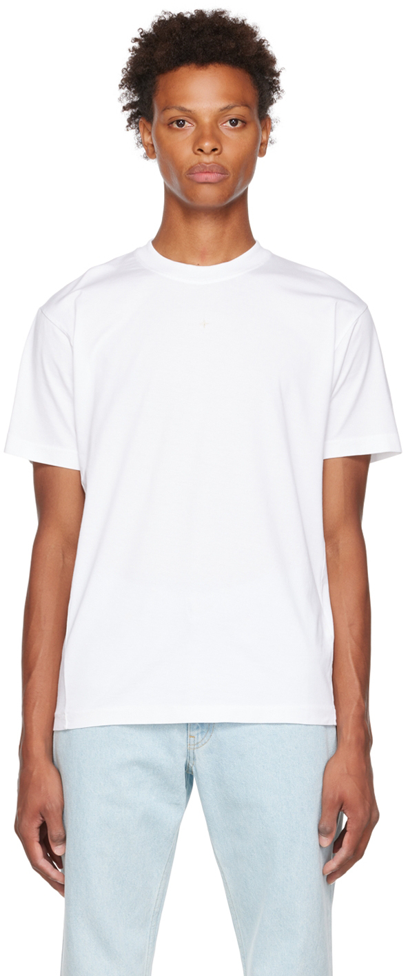 White Embroidered T-Shirt