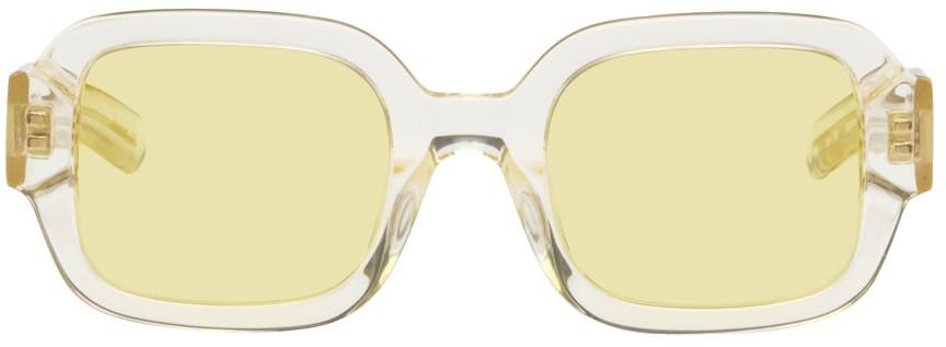 Flatlist Eyewear Yellow Tishkoff Sunglasses In Crystal Yel