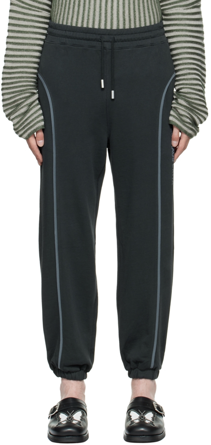 Gray Paneled Lounge Pants