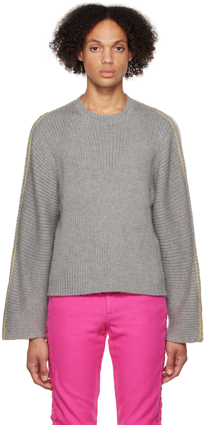 Gray & Off-White Ash Sweater