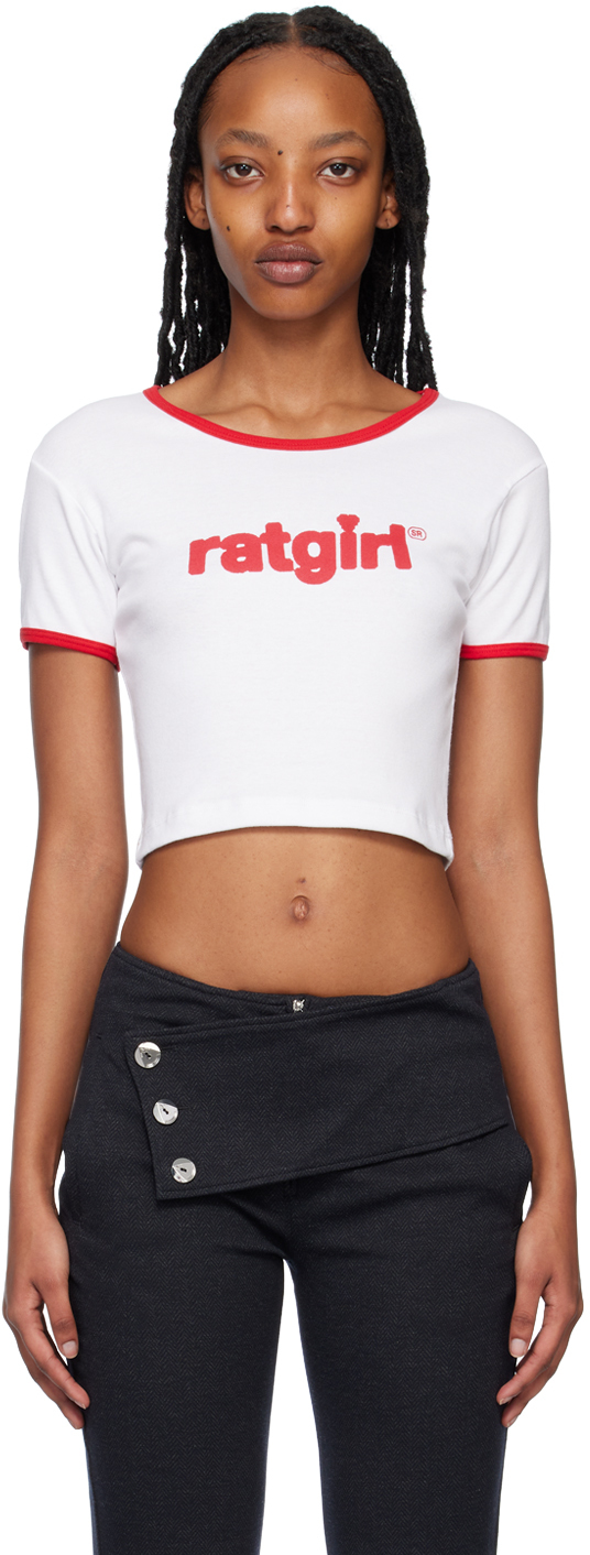 Stray Rats White Ratgirl Baby T-shirt In White