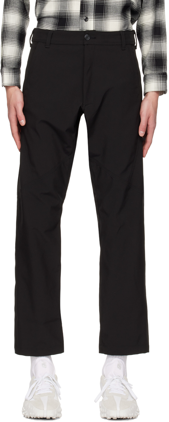 Whim Golf: Black Paneled Trousers | SSENSE