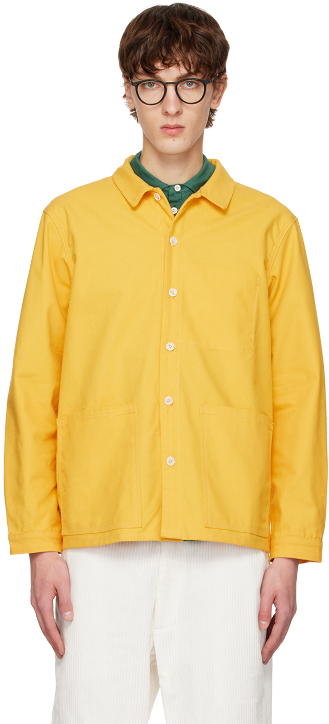 Whim Golf: Yellow Vented Shirt | SSENSE