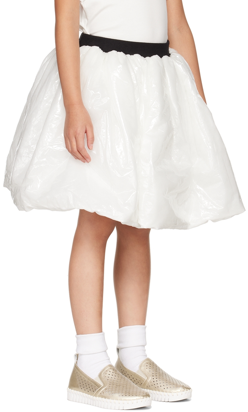 CRLNBSMNS KIDS WHITE BUBBLE SKIRT
