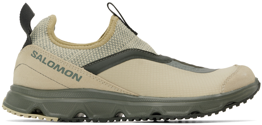 Salomon Beige Rx Snug Sneakers In Moss Gray/castor Gra
