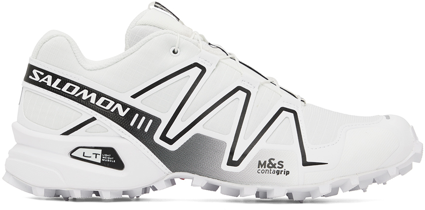 Shop Salomon White Speedcross 3 Sneakers In White/white/alloy