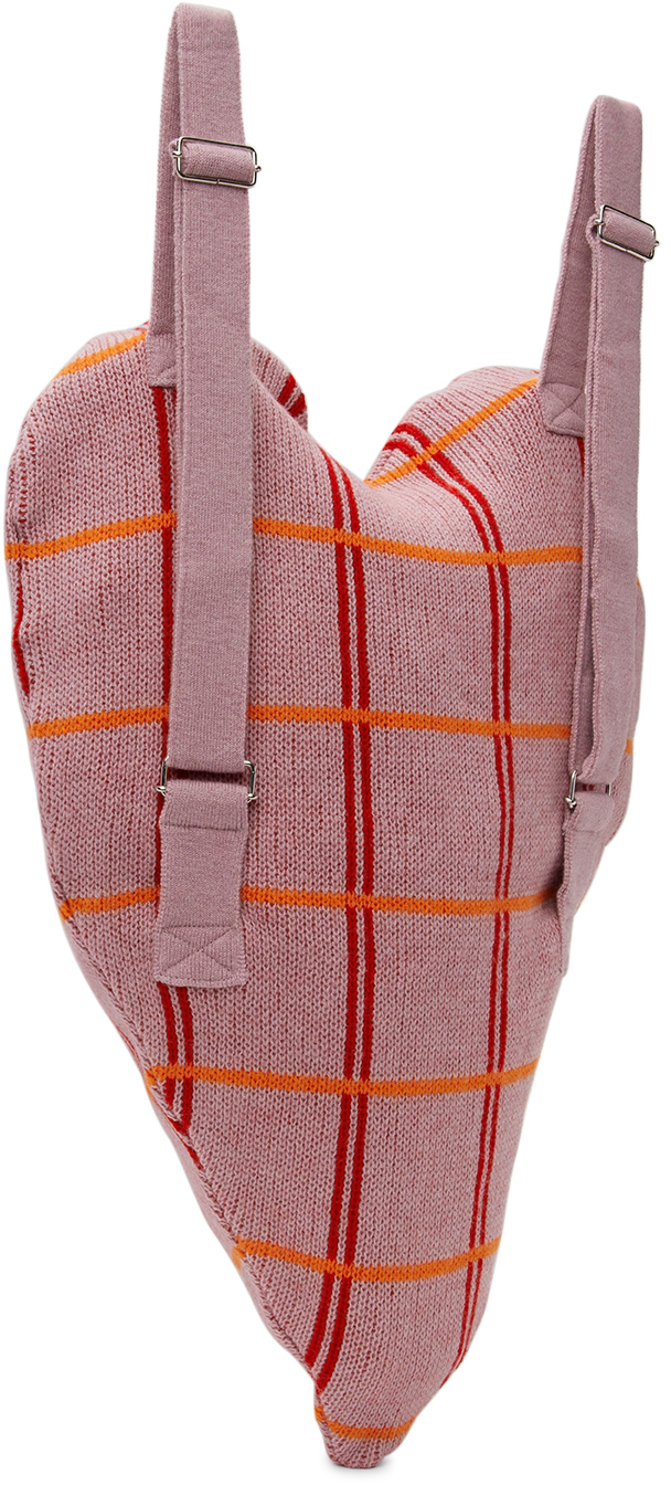 Ligne Noire Kids Pink Heart Bag In Pink