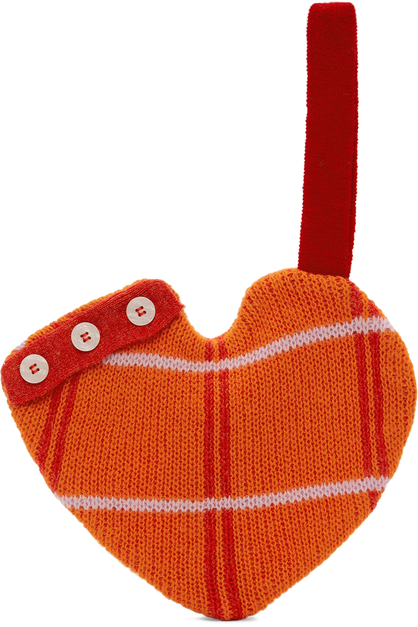 Ligne Noire Kids Orange Mini Heart Bag