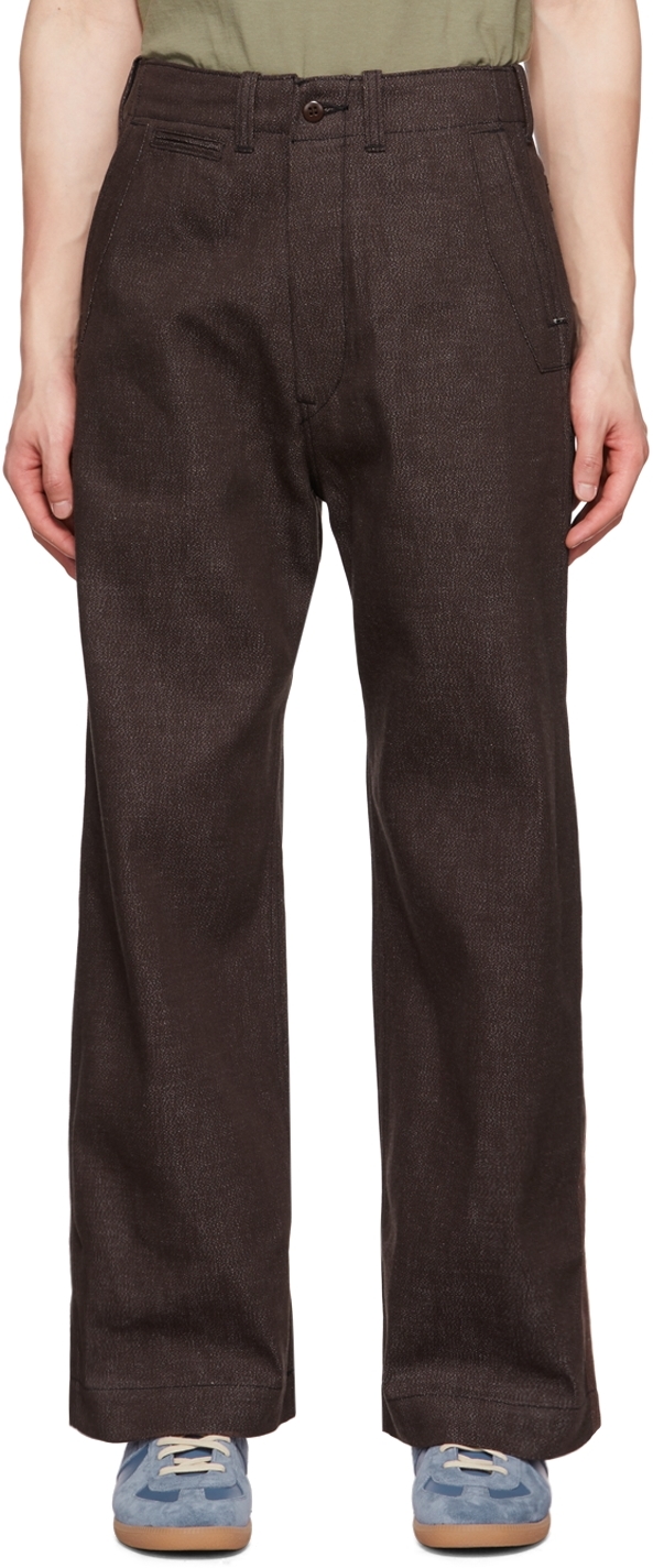 Taiga Takahashi Brown Engineer Trousers | Smart Closet