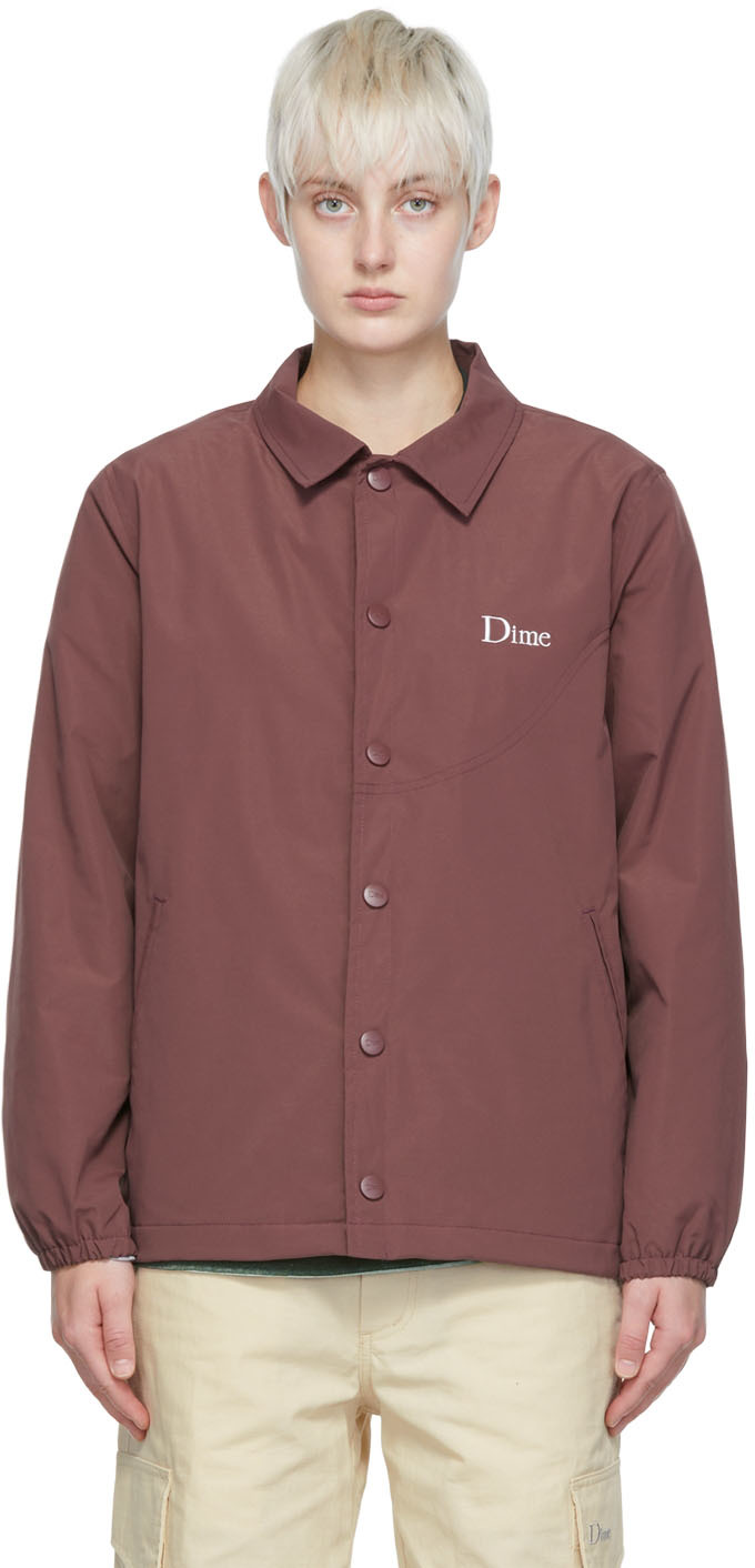 Burgundy Classic Coach Jacket